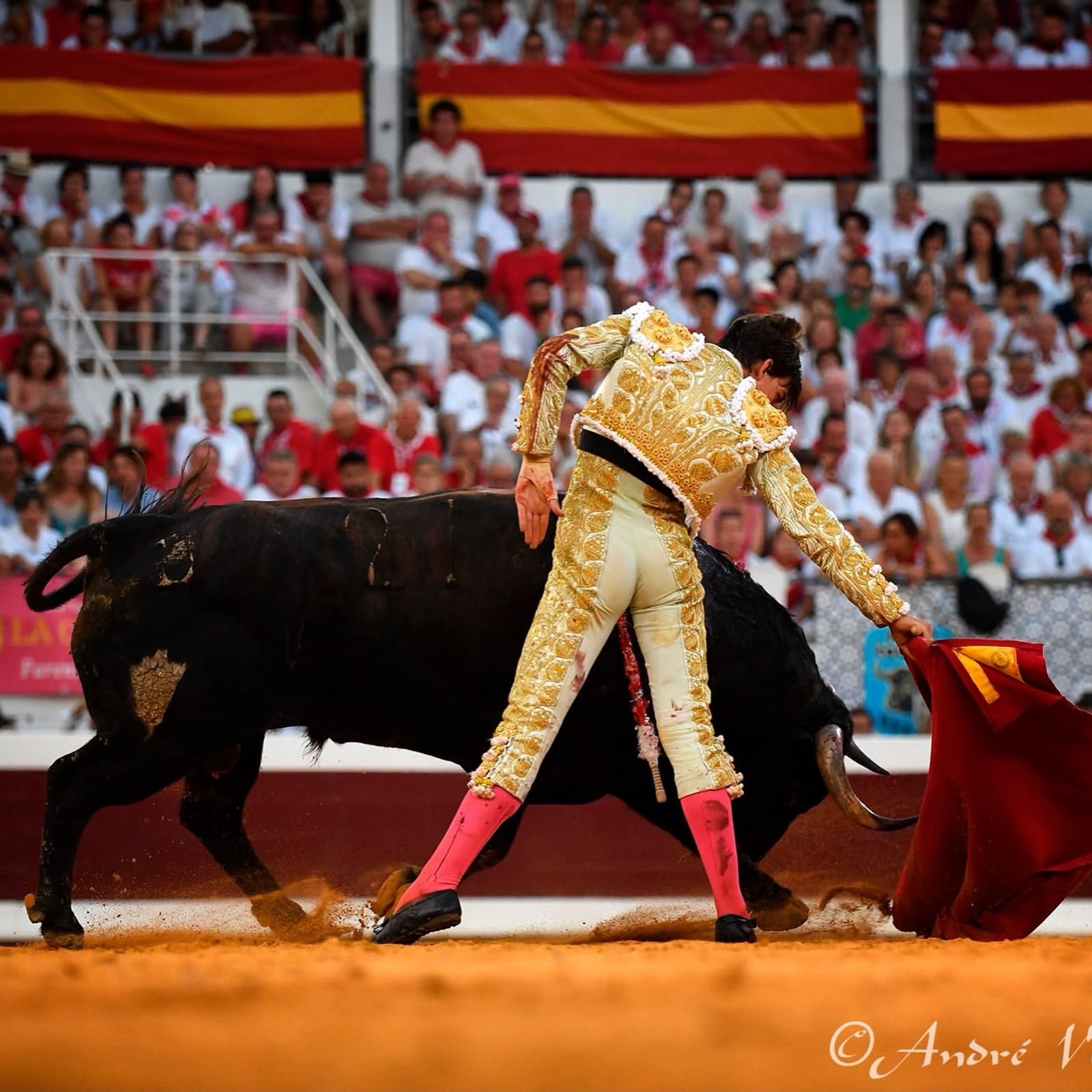 Muletazo de Julio Norte en su alternativa de Dax